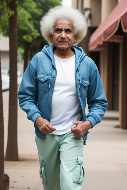 Indian elderly male with  blonde hair