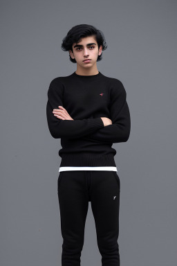 Armenian teenager male with  black hair