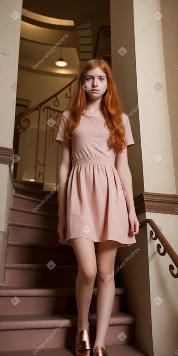 Greek teenager girl with  ginger hair