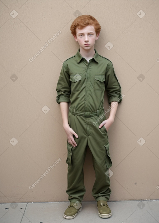 Israeli teenager boy with  ginger hair