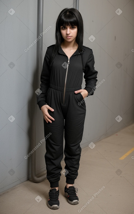 Lebanese infant girl with  black hair