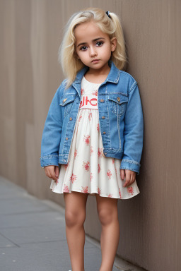 Omani infant girl with  blonde hair