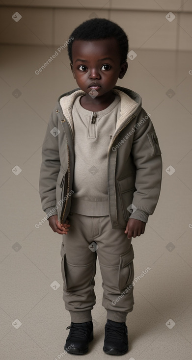 Sudanese infant boy with  gray hair