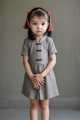 Vietnamese infant girl with  gray hair