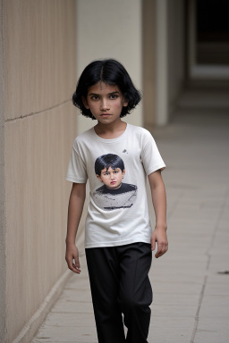 Uzbek child boy with  black hair