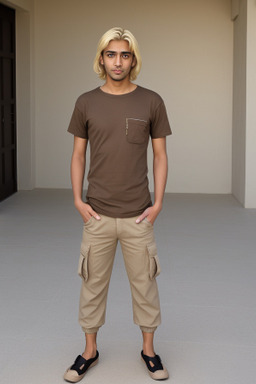 Saudi arabian adult male with  blonde hair