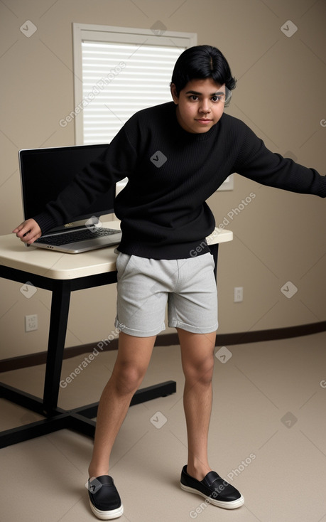 Honduran adult boy with  black hair