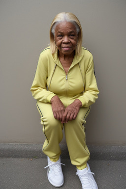 Jamaican elderly female with  blonde hair