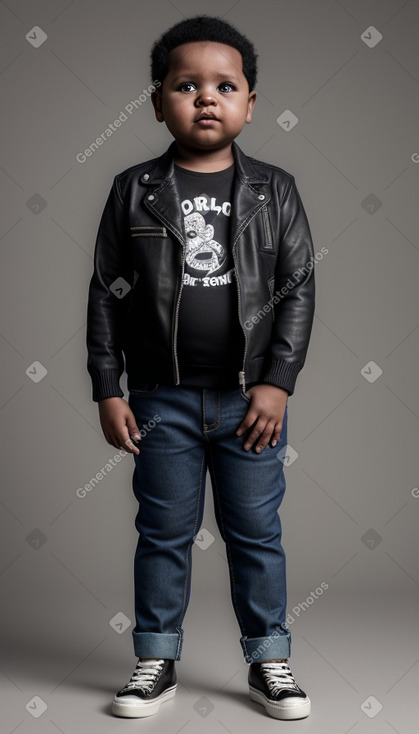 Tanzanian infant boy with  black hair