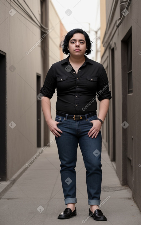 Mexican adult non-binary with  black hair