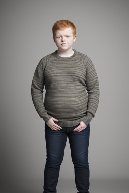 Finnish teenager boy with  ginger hair