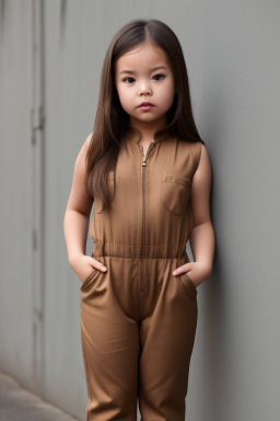 Child female with  brown hair