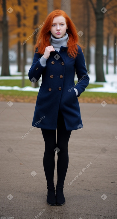 Russian adult female with  ginger hair