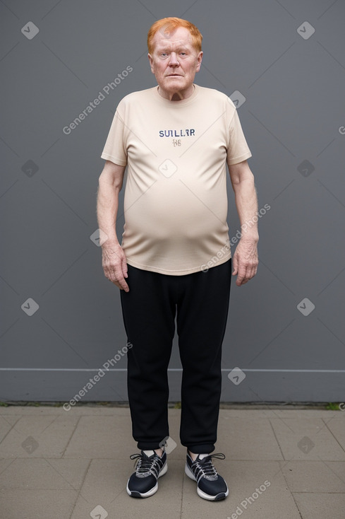 Icelandic elderly male with  ginger hair