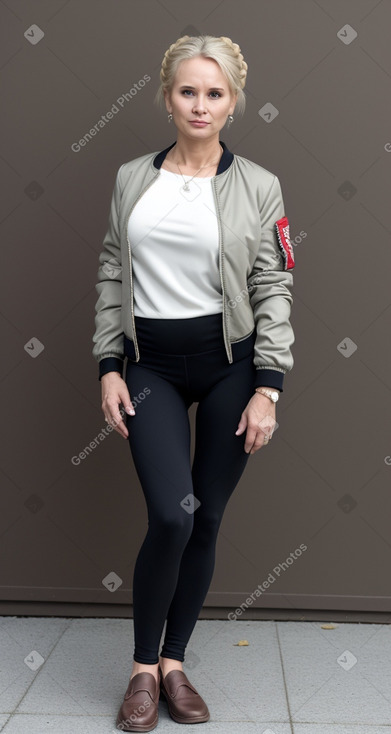 Latvian 45 years female with  blonde hair