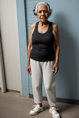 Panamanian elderly female with  black hair