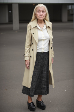 Ecuadorian elderly female with  blonde hair