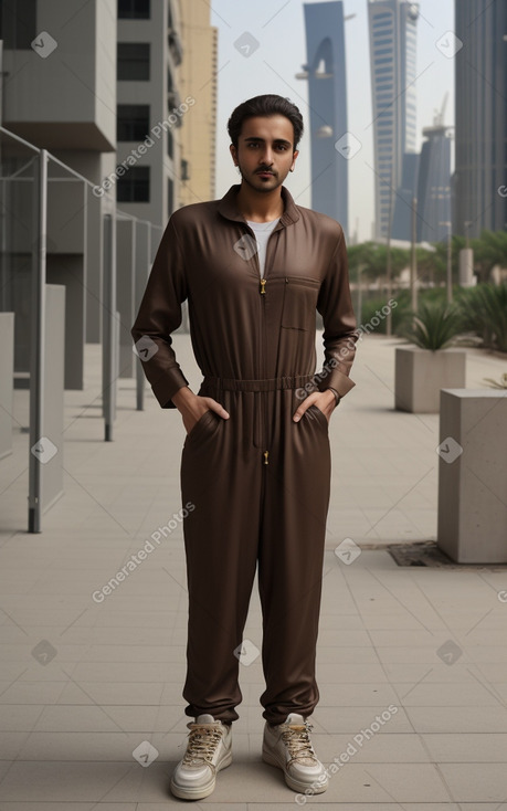 Saudi arabian adult male with  brown hair