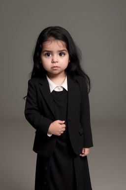 Mexican infant girl with  black hair