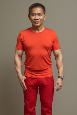 Filipino middle-aged male with  ginger hair