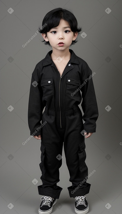 Japanese child boy with  black hair