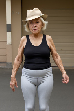 Colombian elderly female with  blonde hair