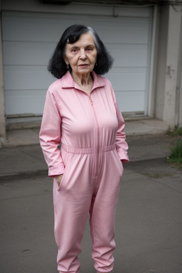 Ukrainian elderly female with  black hair