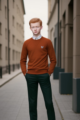 Hungarian teenager boy with  ginger hair