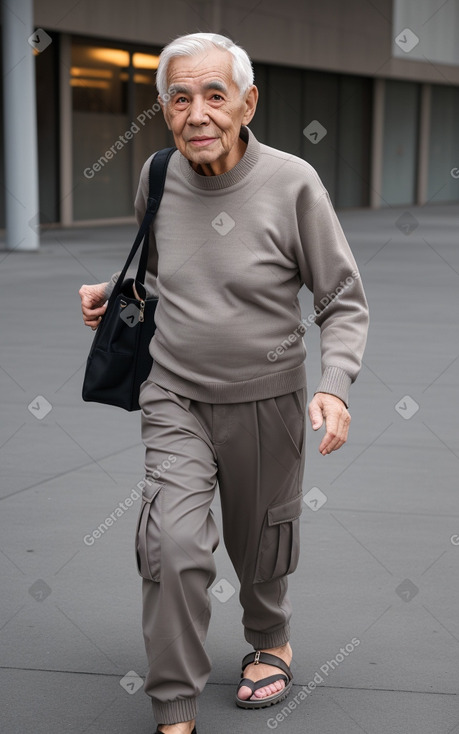 Elderly male with  gray hair