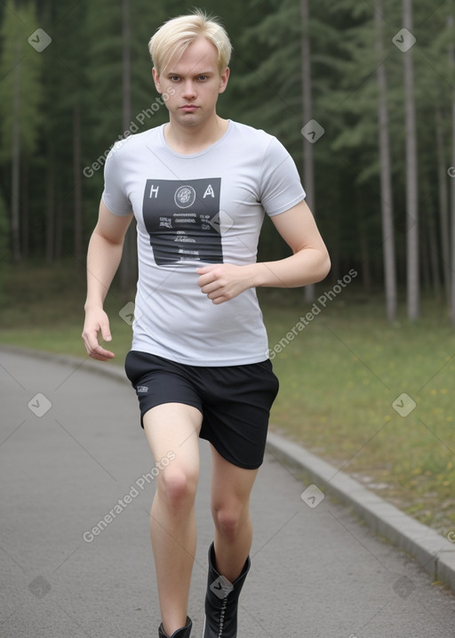 Finnish adult male with  blonde hair