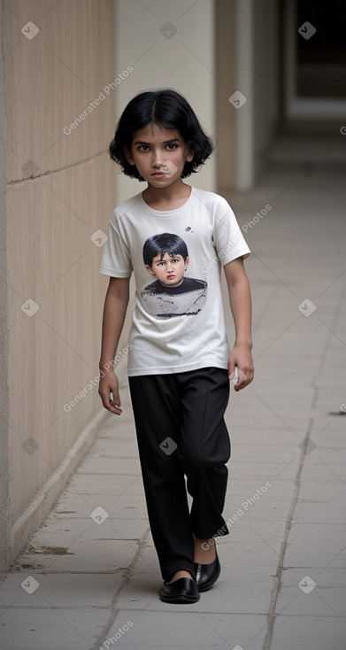 Uzbek child boy with  black hair