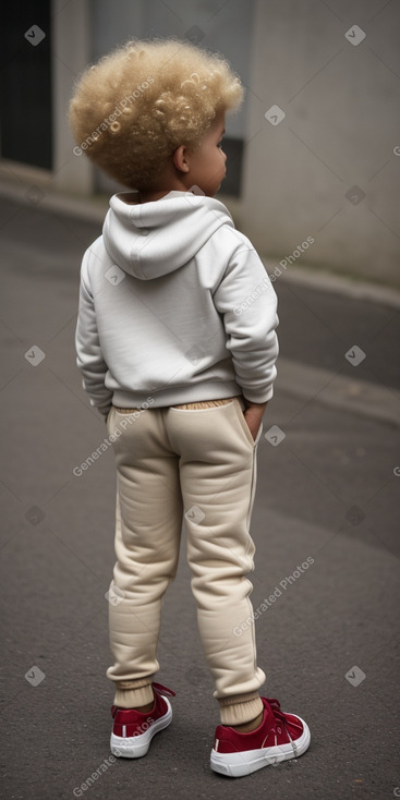 Peruvian infant boy with  blonde hair