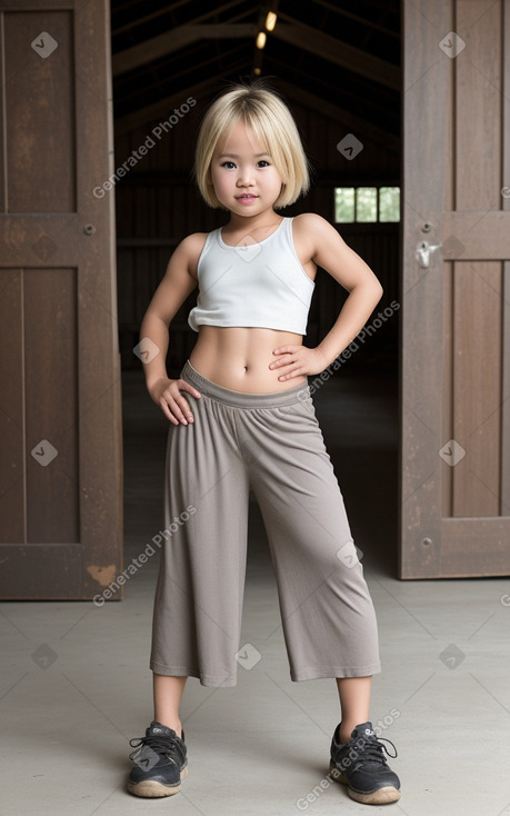 Thai infant girl with  blonde hair