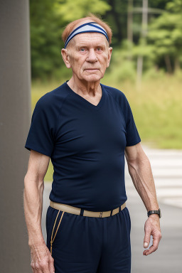 Estonian elderly male with  ginger hair