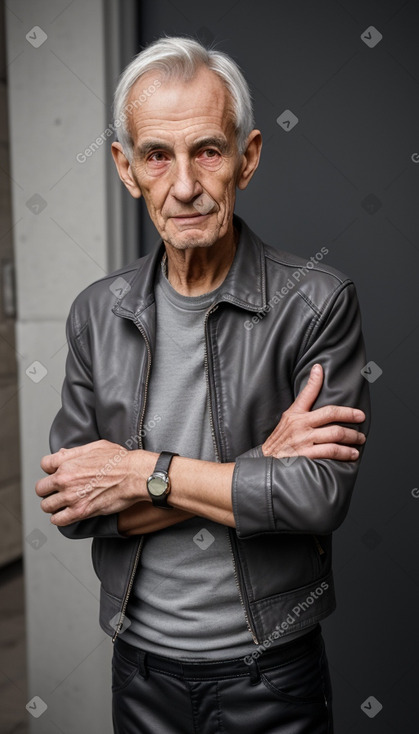 Swiss elderly male with  gray hair