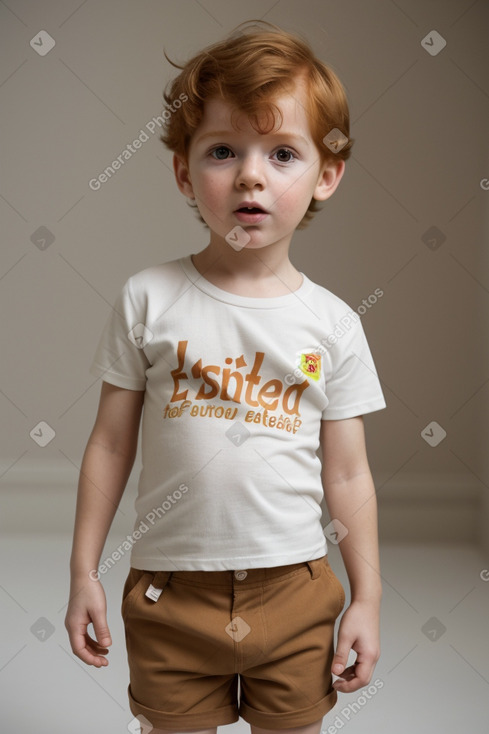 Spanish infant boy with  ginger hair