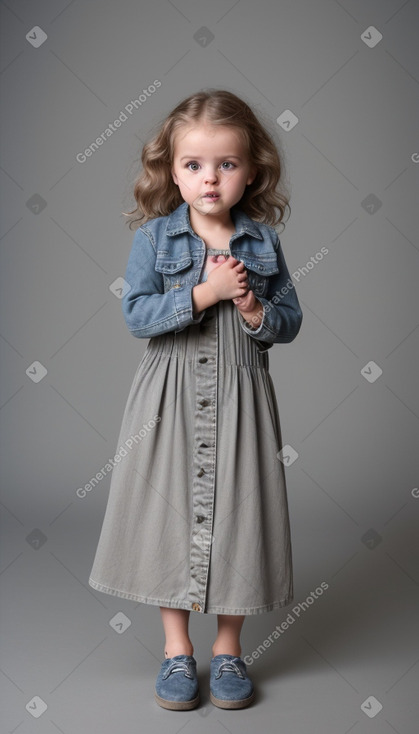 Swiss infant girl with  gray hair