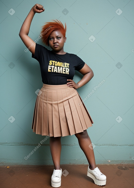 Ugandan adult female with  ginger hair