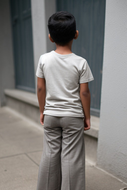 Guatemalan child boy with  gray hair