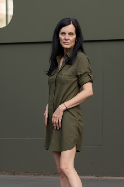 Swedish 45 years female with  black hair