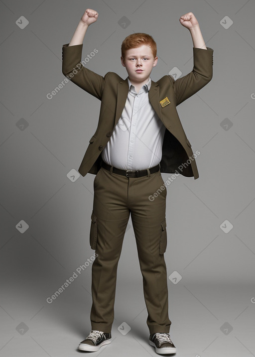 Brazilian teenager boy with  ginger hair