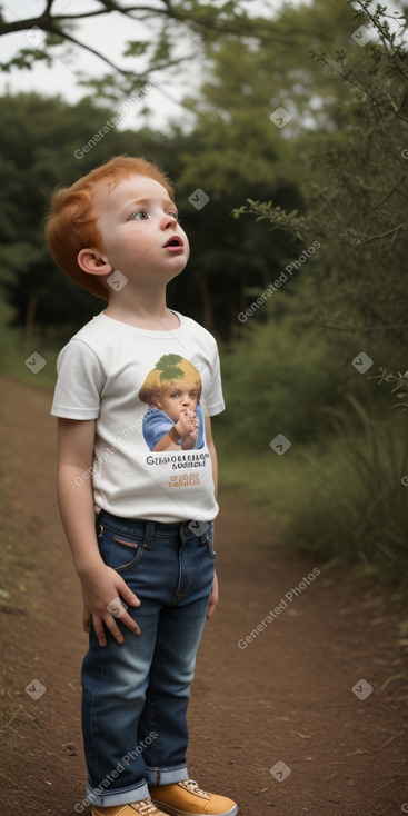 Togolese infant boy with  ginger hair