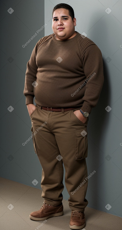 Venezuelan young adult male with  brown hair