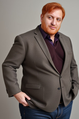 Armenian middle-aged male with  ginger hair