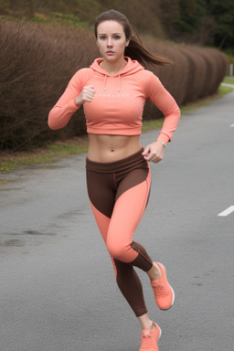 Irish adult female with  brown hair