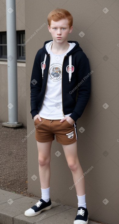 Belgian teenager boy with  ginger hair