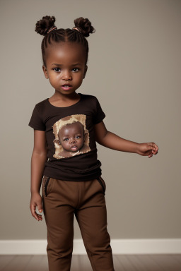 African infant boy with  brown hair