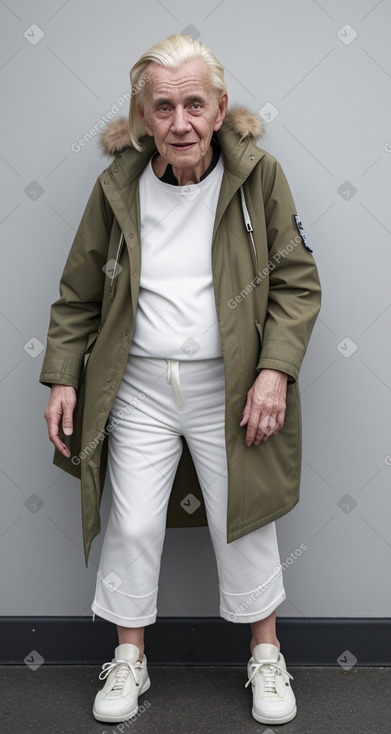 Dutch elderly non-binary with  blonde hair