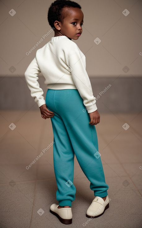 Ethiopian infant boy with  white hair