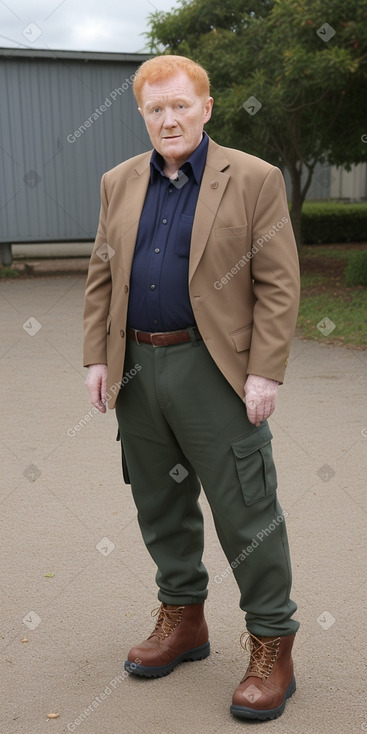 Irish elderly male with  ginger hair